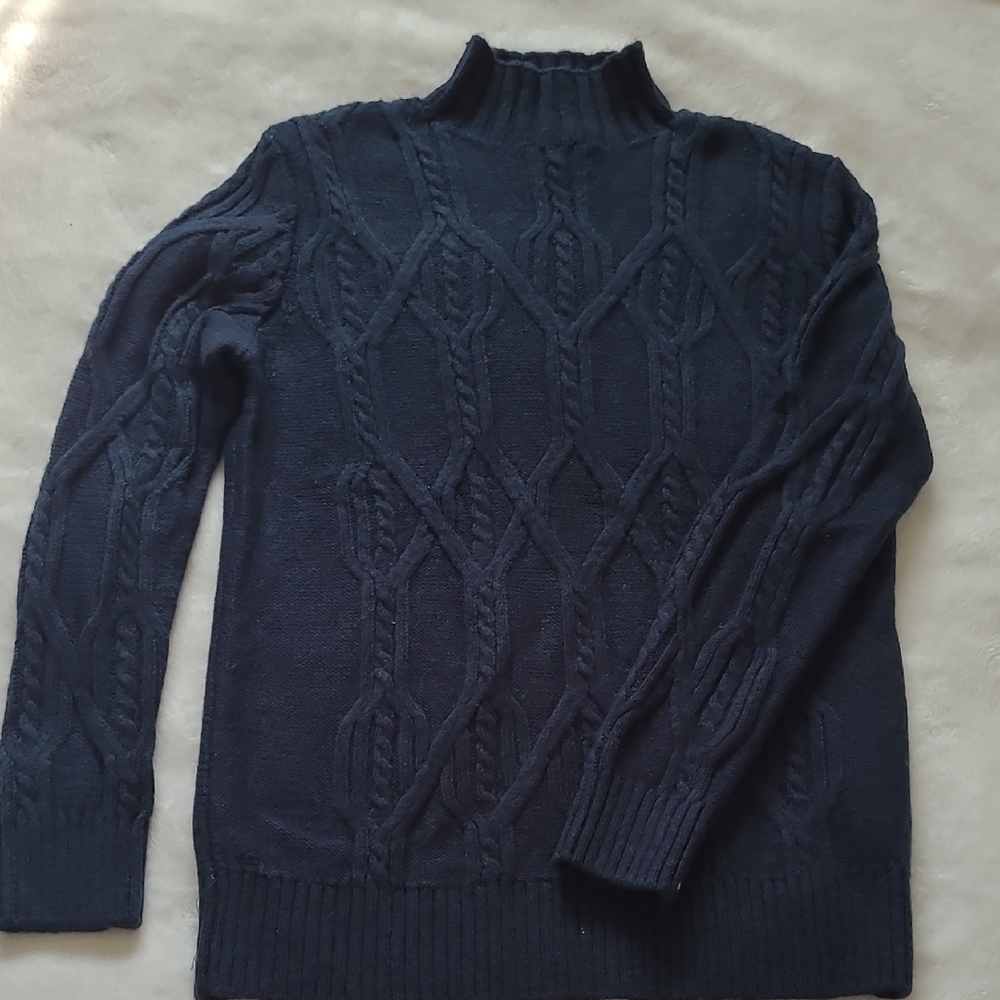 Banana Republic Dark Blue Turtleneck Sweater